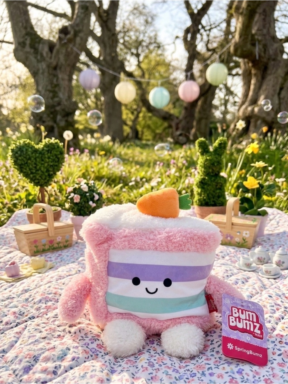 Chester the Carrot Cake Slice 7.5 inch BumBumz